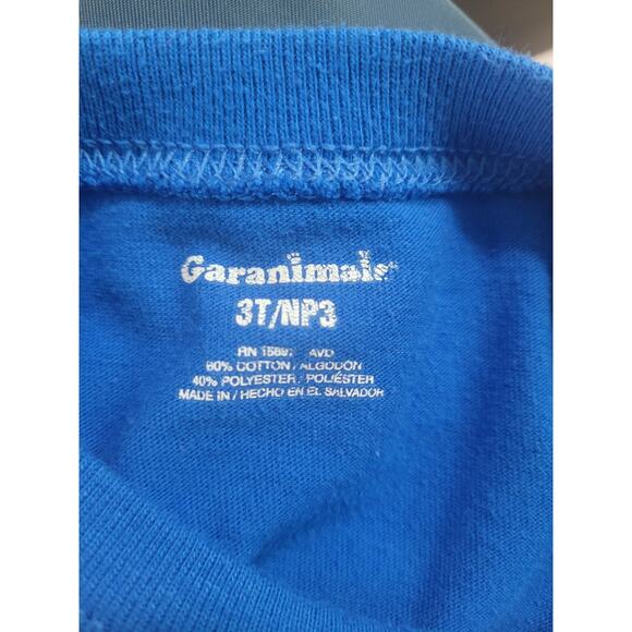 Garanimals Toddler short sleeve T-Shirt Blue with stripes 3T - Picture 3 of 3